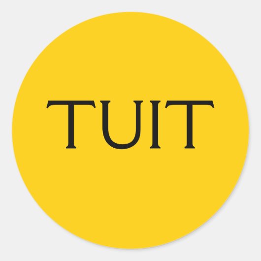 TUIT RONDE STICKER (Voorkant)