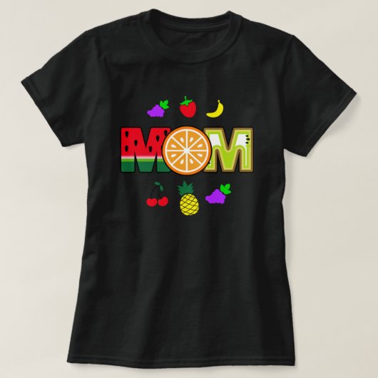 Tuitti Fruity Mam van het Birthday Girl T-shirt (Design voorkant)