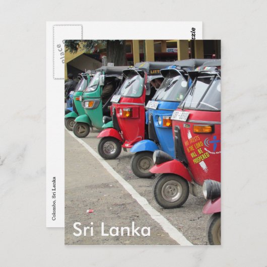 tuk colombo briefkaart (Voorkant / Achterkant)