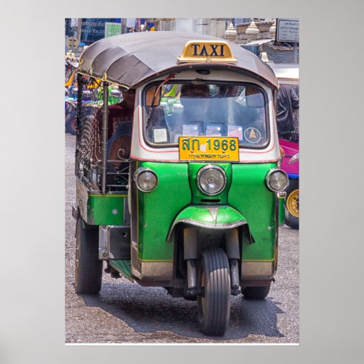 Tuk in Bankok, Thailand Poster (Voorkant)