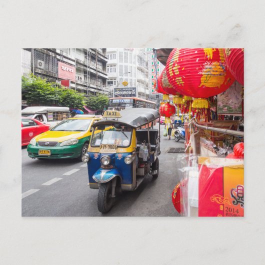 Tuk tuk, Bangkok Briefkaart (Voorkant)
