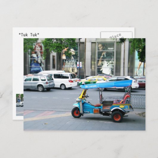 Tuk Tuk Briefkaart (Voorkant / Achterkant)