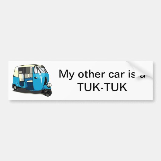 TUK TUK bumper sticker (Voorkant)