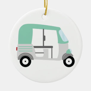 Tuk Tuk Keramisch Ornament