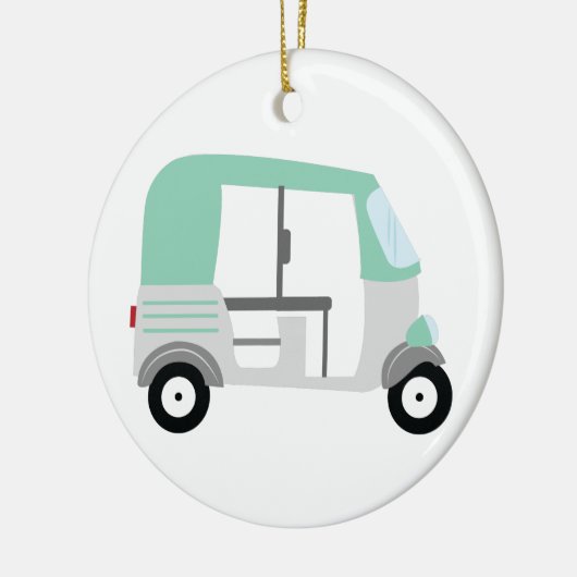 Tuk Tuk Keramisch Ornament (Links)