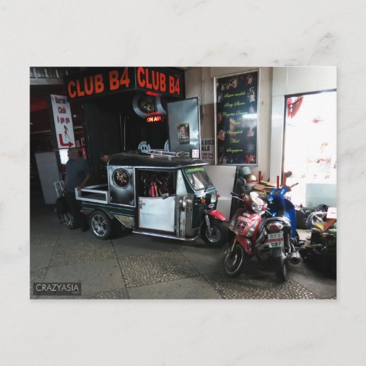 Tuk-Tuk, Pattaya, Thailand Briefkaart (Voorkant)