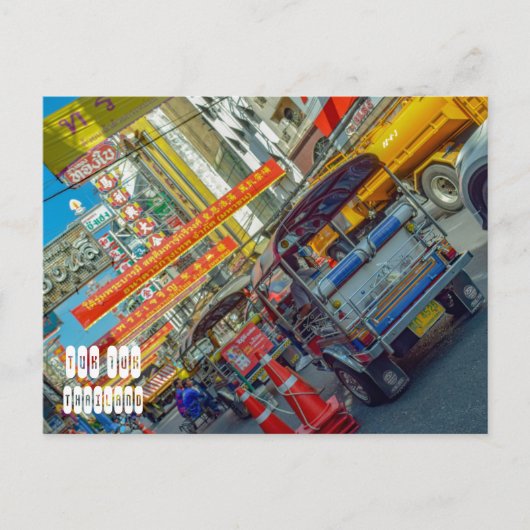 Tuk Tuk Ride in Bangkok Briefkaart (Voorkant)