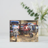 Tuk Tuk Showroom ... Udon Thani, Isaan Briefkaart (Staand voorkant)