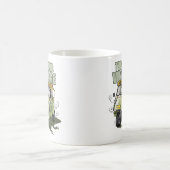 Tuk tuk  taxi in Thailand groene auto Koffiemok (Center)