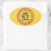 Tuk Tuk Taxi Service Sign, Thailand Ovale Sticker (Tas)