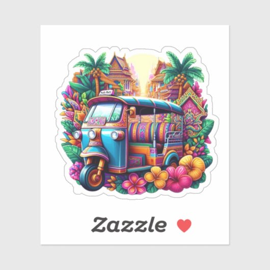 Tuk Tuk Taxi Sticker (Vel)