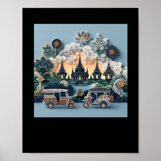 Tuk Tuk Thailand #6 Sticker Poster (Voorkant)