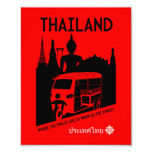Tuk Tuk Thailand Foto Afdruk