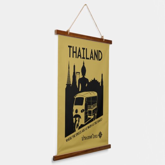 Tuk Tuk Thailand Hangend Wandkleed (Gebogen)