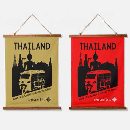 Tuk Tuk Thailand Hangend Wandkleed (Dubbel)