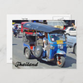 Tuk Tuk Thailand Post Card Briefkaart (Voorkant / Achterkant)