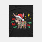 Tuki Tuki Donkey is het seizoen Mexicaans Spaans Fleece Deken (Voorkant)