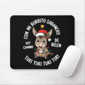 Tuki Tuki Santa Hat Spanish Mexican Christmas Swea Muismat (Met muis)