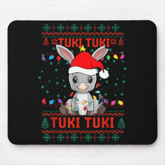 Tuki Tuki Santa Hat Spanish Mexican Christmas Swea Muismat (Voorkant)