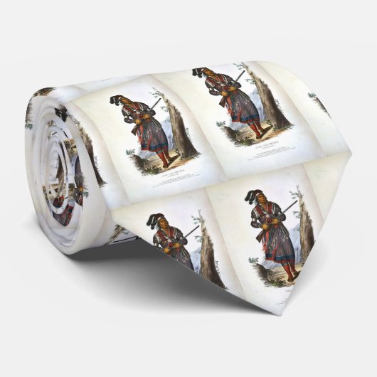 Tuko-See Mathla A Seminole Chief Stropdas (Opgerold)