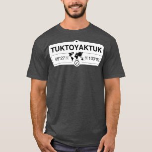 Tuktoyaktuk Northwest Territories Coordinates GPS T-shirt