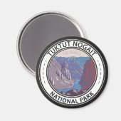 Tuktut Nogait National Park Canada Badge Magneet (Voorkant / Achterkant)