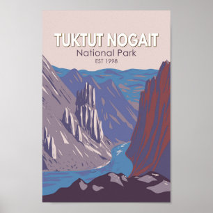 Tuktut Nogait National Park Canada Travel  Poster