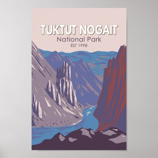 Tuktut Nogait National Park Canada Travel  Poster (Voorkant)