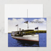 "Tula" Wisconsin Transportation Co. Briefkaart (Voorkant / Achterkant)