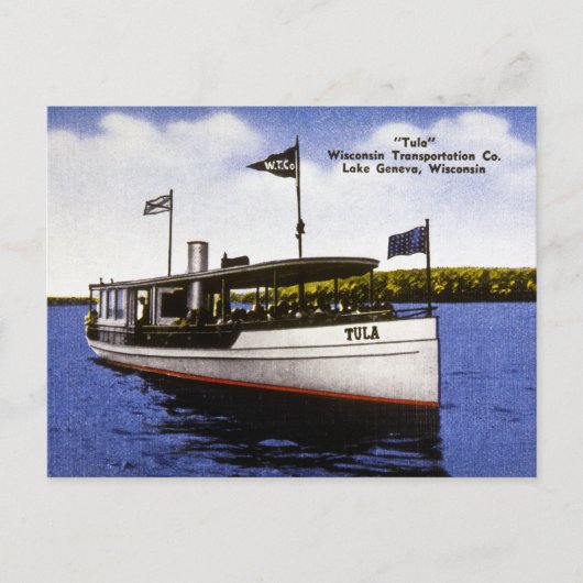 "Tula" Wisconsin Transportation Co. Briefkaart (Voorkant)