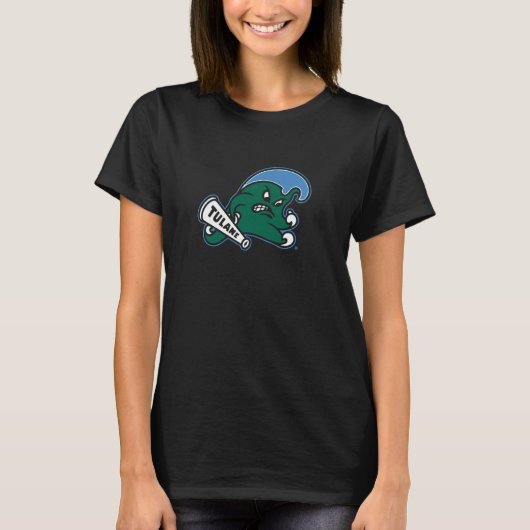 Tulane University Green Wave Traditioneel T-shirt (Voorkant)