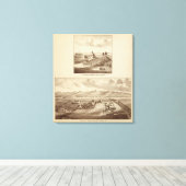 Tulare Co ranch, station Canvas Afdruk (Insitu (Houten vloer))