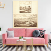 Tulare Co ranch, station Canvas Afdruk (Insitu (Woonkamer))