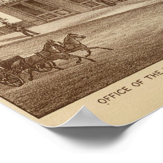 Tulare Co ranches, kantoren Poster (Hoek)