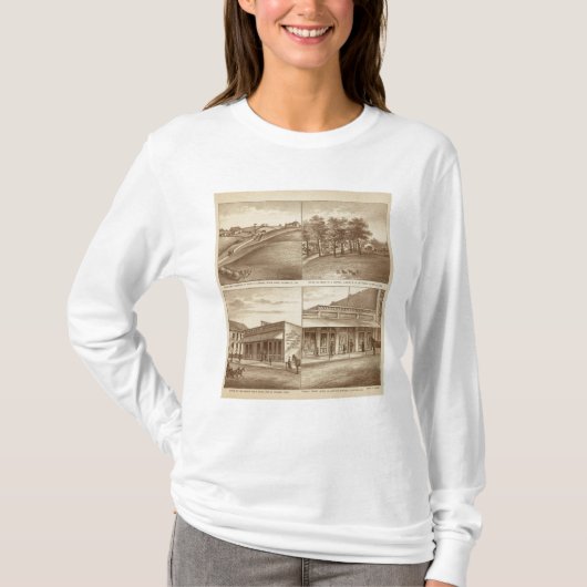 Tulare Co ranches, kantoren T-shirt (Voorkant)
