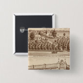 Tulare County Bank Vierkante Button 5,1 Cm (Voorkant /achterkant)