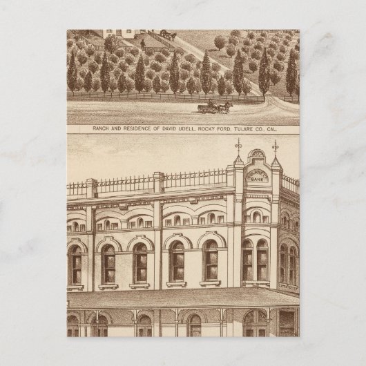Tulare County Briefkaart (Voorkant)