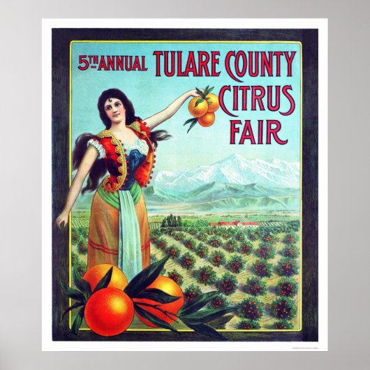 Tulare County Citrus Fair Poster (Voorkant)
