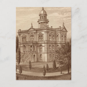 Tulare County Court House Briefkaart