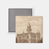 Tulare County Court House Magneet (Voorkant / Achterkant)