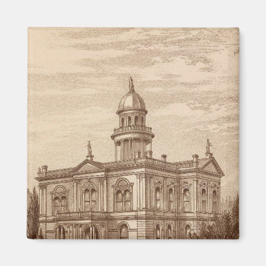 Tulare County Court House Magneet (Voorkant)