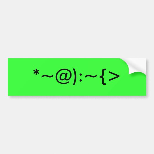 Tulbandbom-glyphe Bumpersticker (Voorkant)