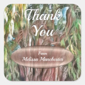 Tule bedankt Oaxaca OAX1 Vierkante Sticker (Voorkant)