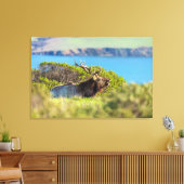 Tule-eland aan de kust canvas afdruk (Insitu (Woonkamer))