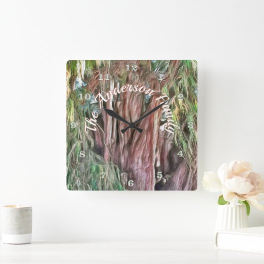 Tule Oaxaca Family OAX1 Vierkante Klok (Huis)