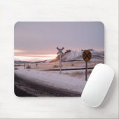 Tulelake, California Winter Sunset Muismat (Met muis)