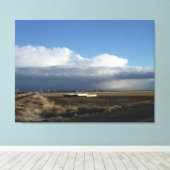 Tulelake In Vroeg Winter 3 Canvas Afdruk (Insitu (Houten vloer))