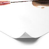 Tulieren drie kunstdrukken poster (Hoek)