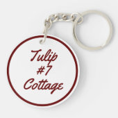 Tulip #7, Dagen Cottages Sleutelhanger (Achterkant)