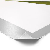 Tulip 7 - Enkelvoudige heldere rode tulpbloem Foto Afdruk (Hoek)